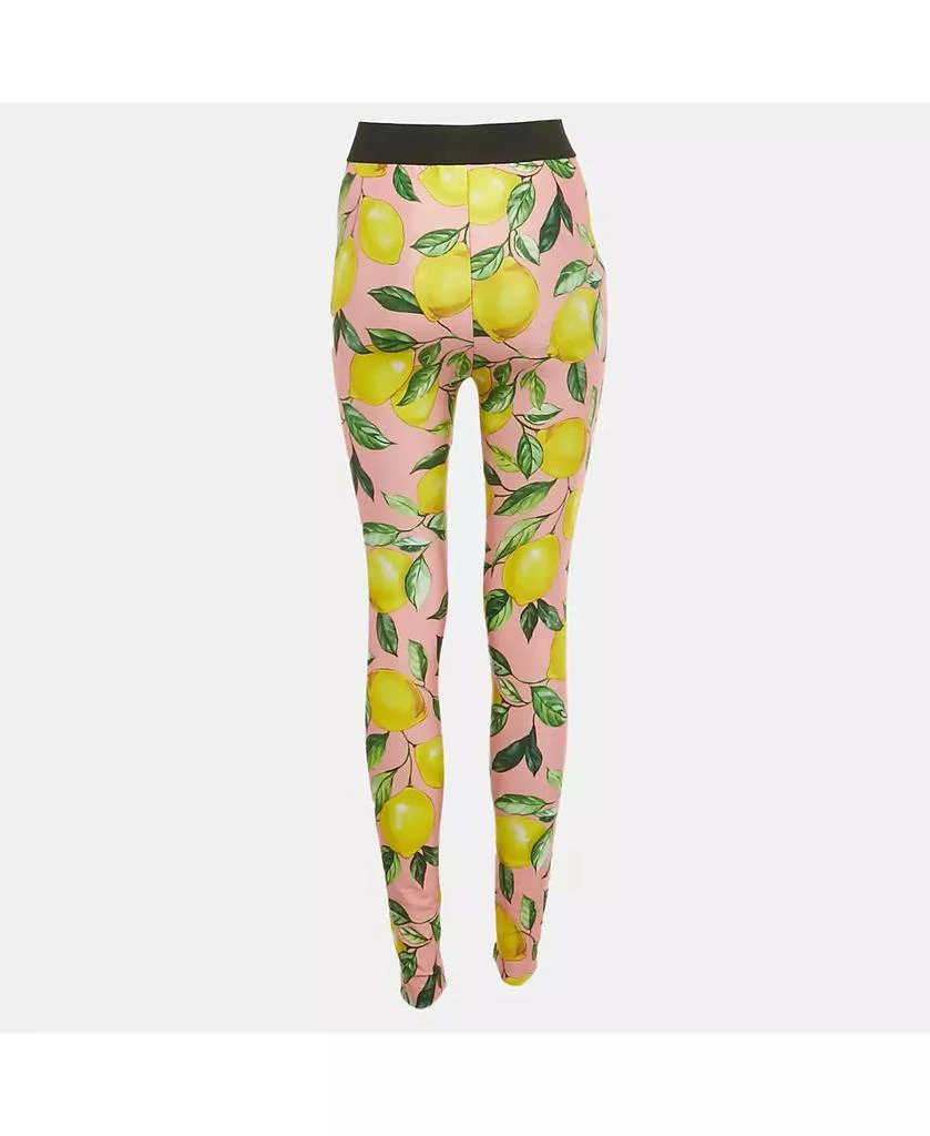 Pre-Owned Dolce 
Gabbana Women
s Exclusive Pink Lemon Print Jersey Pants 2