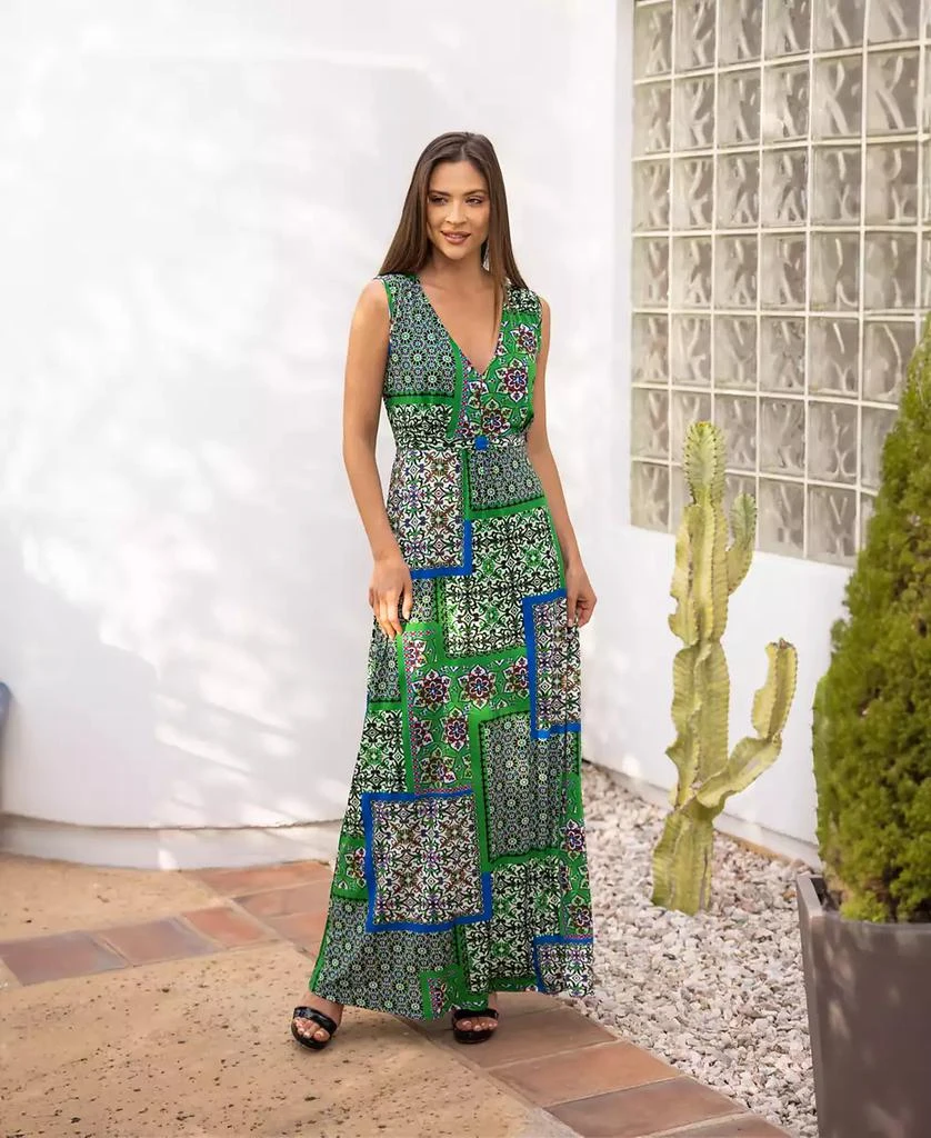 a line chiffon maxi dress Berylove Women Grey Purple A Line Maxi Dress V Neck Embroidered Chiffon Wedding Party Guest Dress with Long Sleeves, Grey Purple / XL