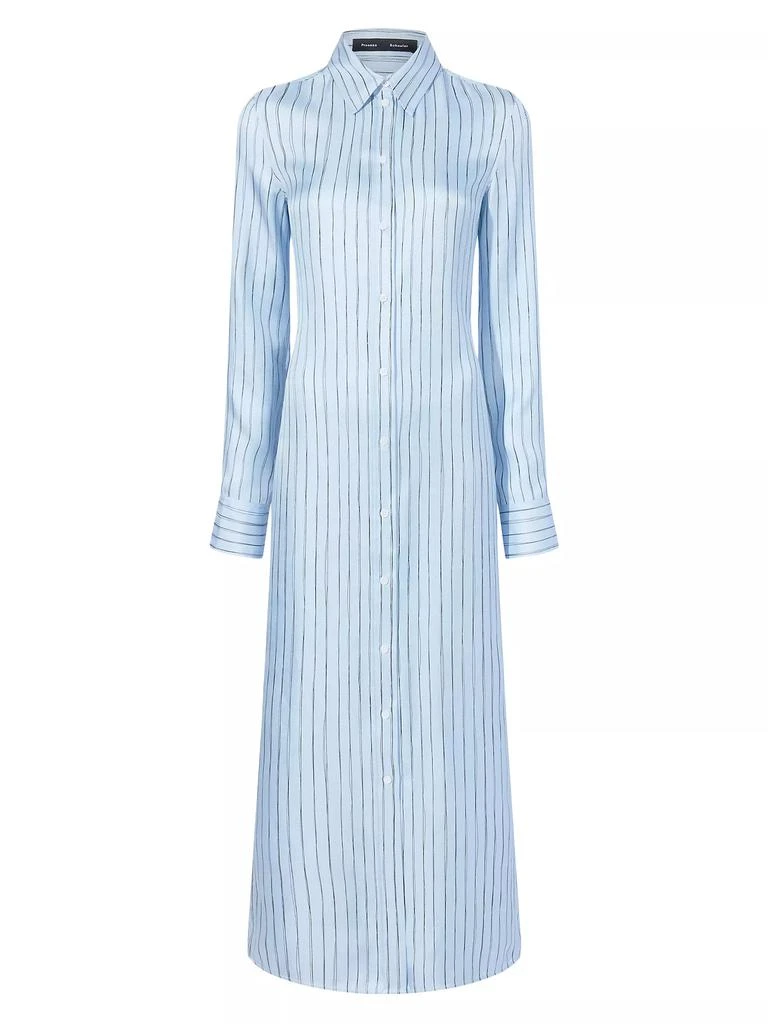 Proenza Schouler Hannah Stripe Silk Twill Shirtdress 2