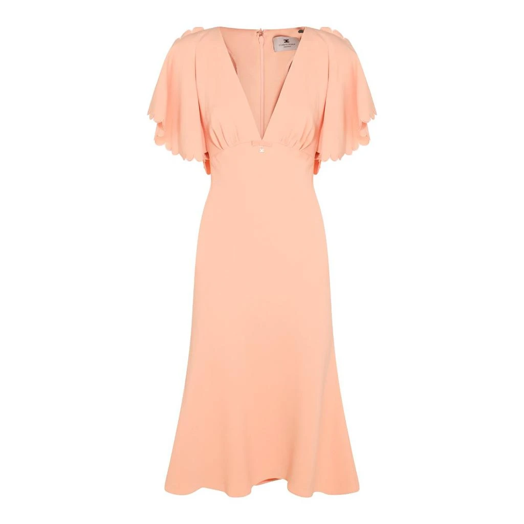 open lace back dress Beau Wrap Midi Dress