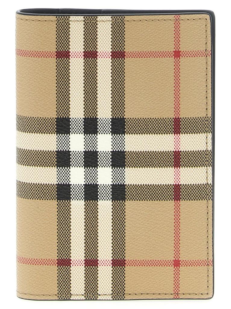 Burberry Burberry Checked Bi-Fold Passport Holder