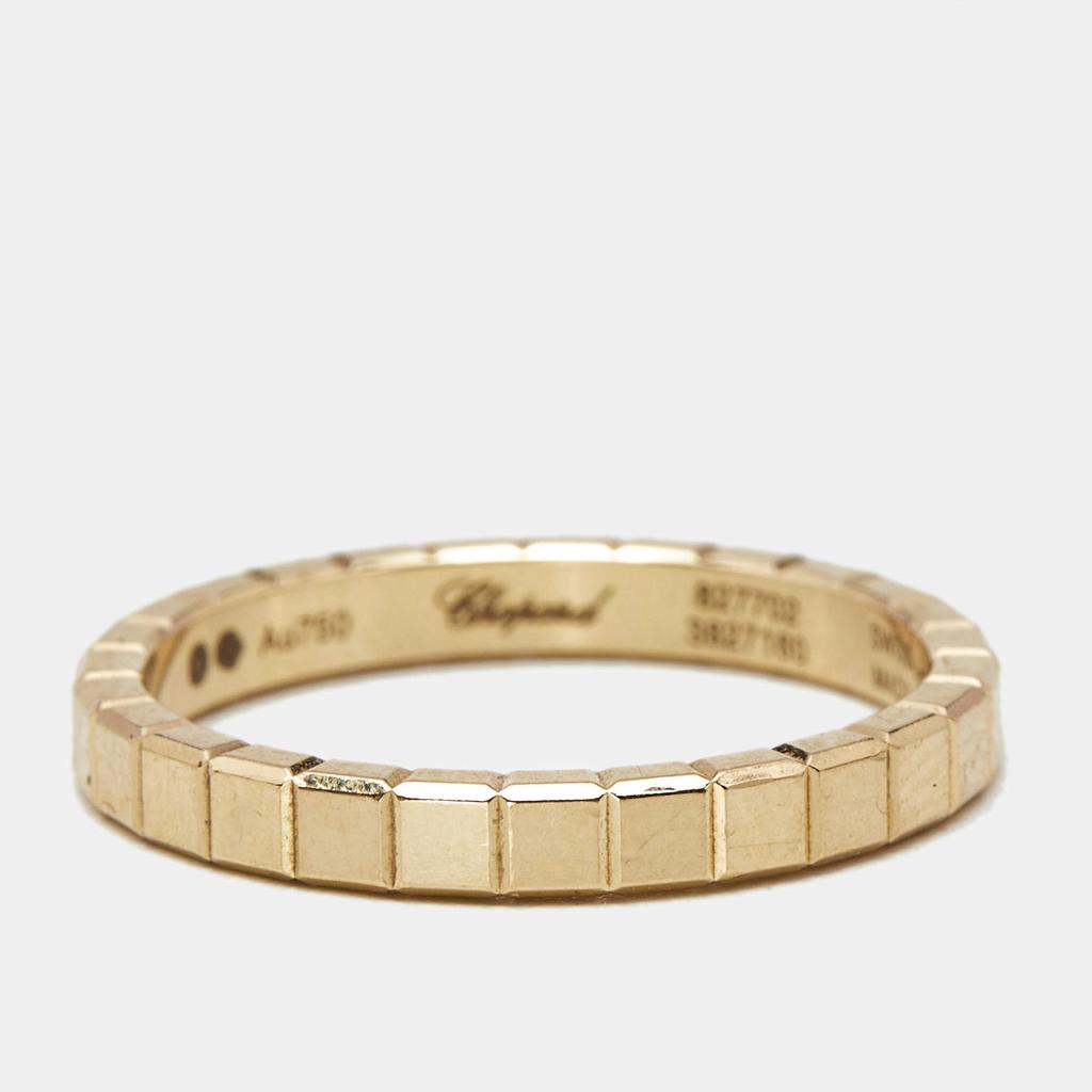 Chopard Chopard Ice Cube 18k Yellow Gold Ring Size 52