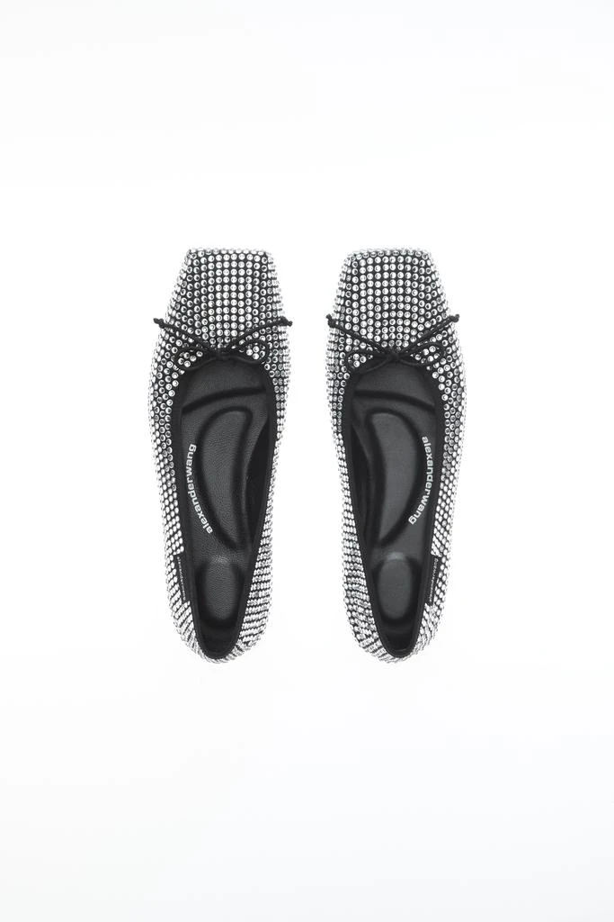Alexander Wang Billie Flat in Crystal Satin 6