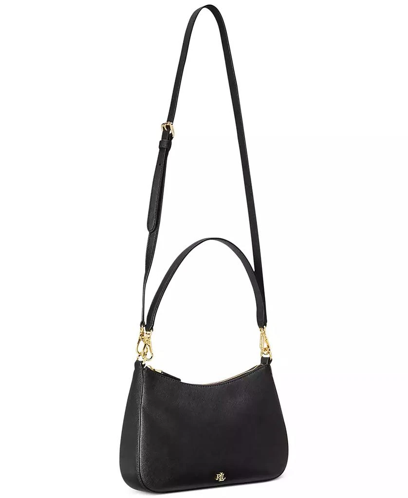 Ralph Lauren Women's Crosshatch Leather Medium Danni Shoulder Bag 3