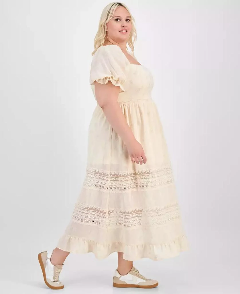knee length dresses for ladies Macy White Eyelet Dress – hanger boutique vb main image 0