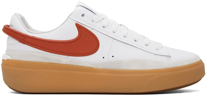 NIKE White Blazer Phantom Low Sneakers 1