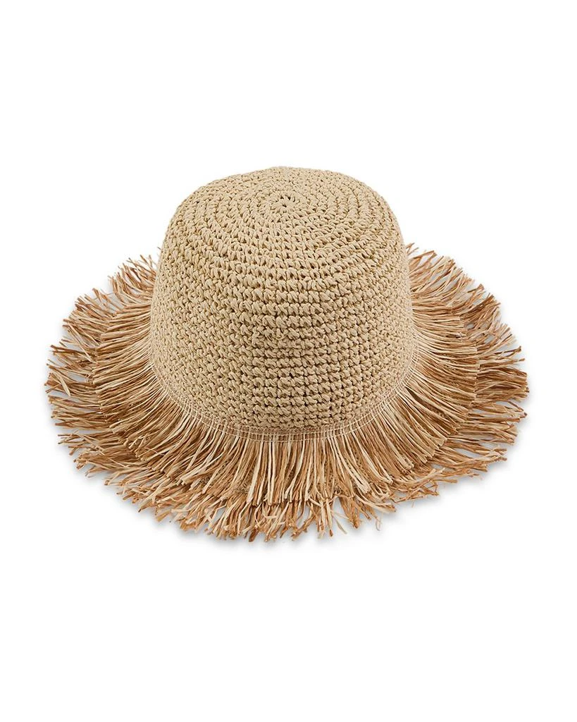 Eugenia Kim Joni Fringed Crochet Packable Bucket Hat 1