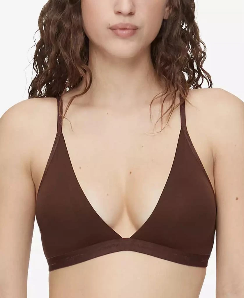 Calvin Klein Women's Form To Body Lightly Lined Triangle Bralette QF6758 1