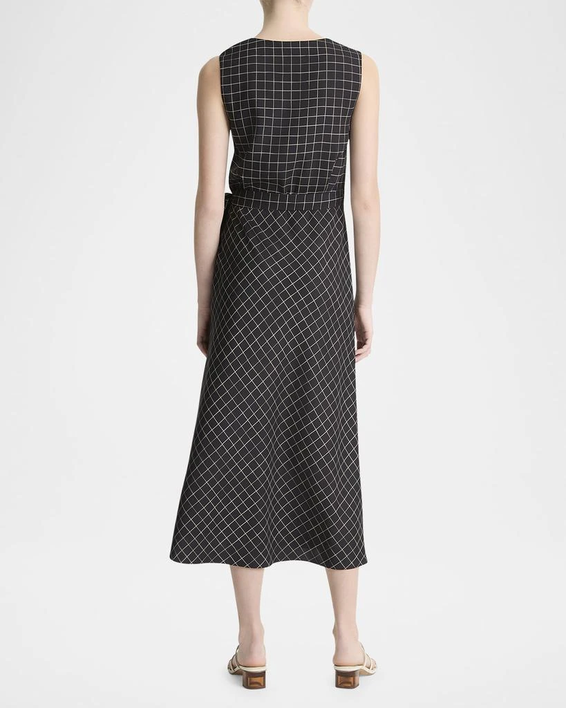 Vince Trellis Plaid Wrap Dress 3