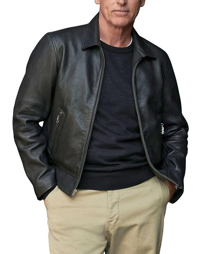 Buck Mason Bruiser Regular Fit Leather Jacket 1
