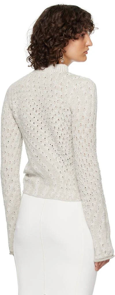 Acne Studios Gray Mock Neck Sweater 3