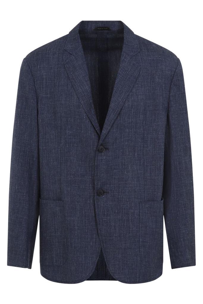 Giorgio Armani Giorgio Armani Logo Embroidered Zip-Up Jacket