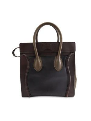 CELINE Celine Nano Tricolor Luggage Tote Bag In Multicolor Leather 2