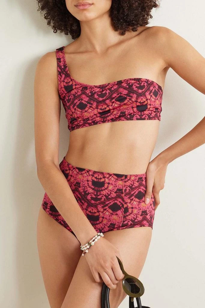 Ulla Johnson Reina one-shoulder printed bikini top 2