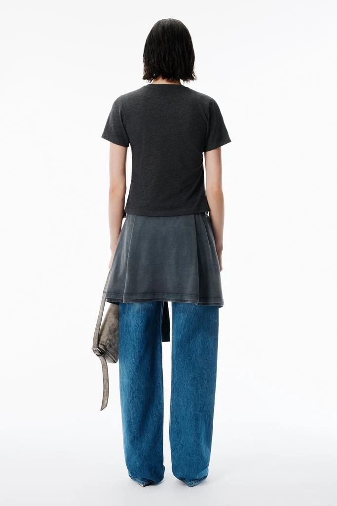 Alexander Wang Black Burnout Sheer Jersey Tee 4