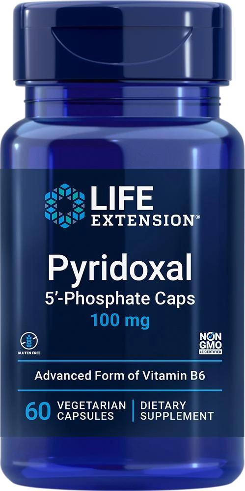 Life Extension Life Extension Pyridoxal 5'-Phosphate, 60 vegetarian - 100 mg (100 mg, 60 vegetarian capsules) 1