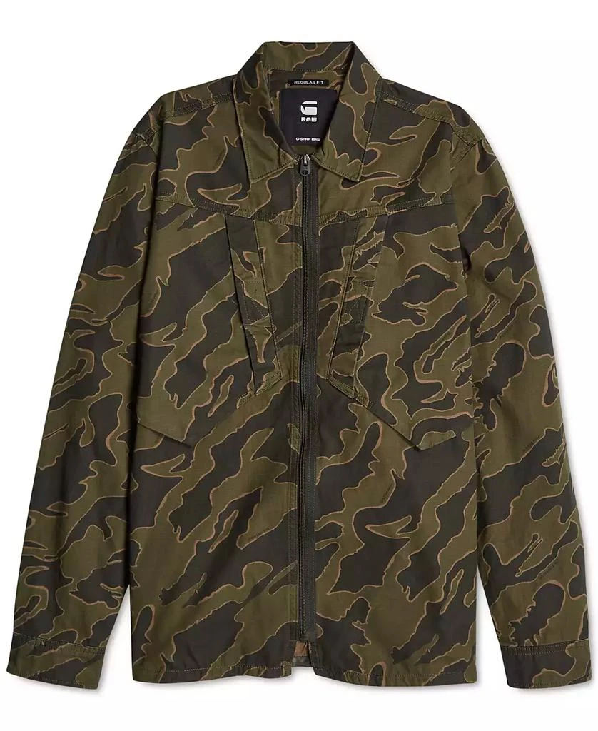 G-Star Men's Straight-Fit Camouflage Shirt Jacket 6