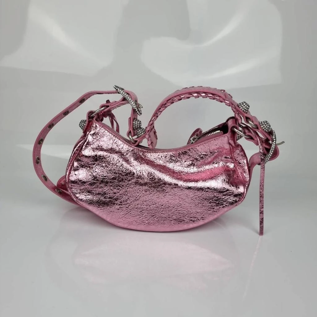 INZI Rhinestone Accents Crossbody Bag In Pink 2