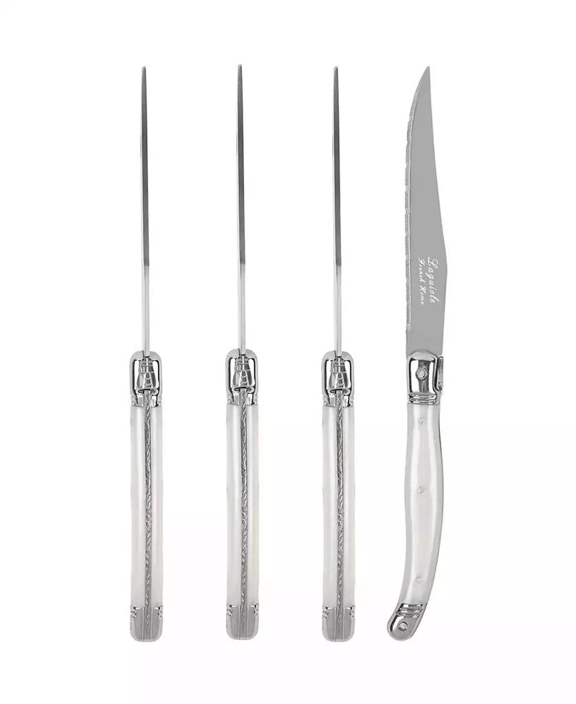French Home Laguiole Connoisseur 4-Piece Steak Knife Set with Handles 1