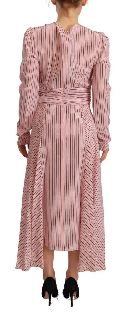 ERMANNO Stripes Long Sleeves Sheath Midi Women
s Dress (Pre-Owned) 3