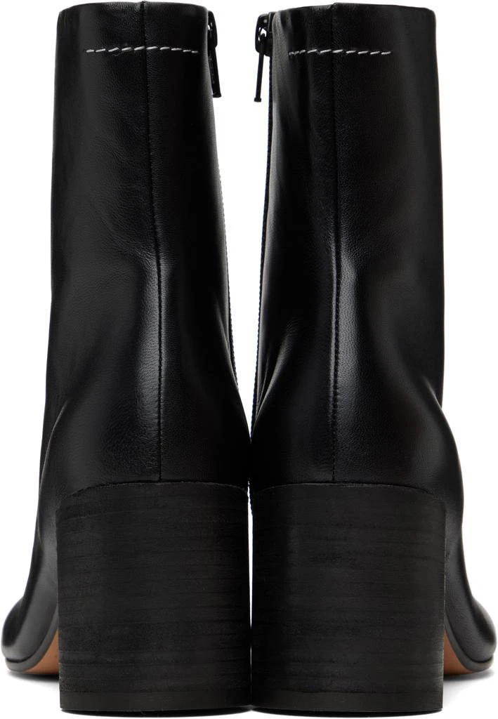 MM6 Black Anatomic Ankle Boots 2