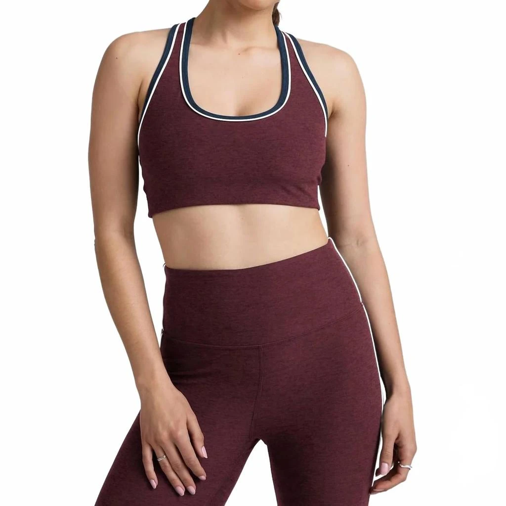 Beyond yoga Women
s Spacedye Ready Bra In Midnight Burgundy Heather
