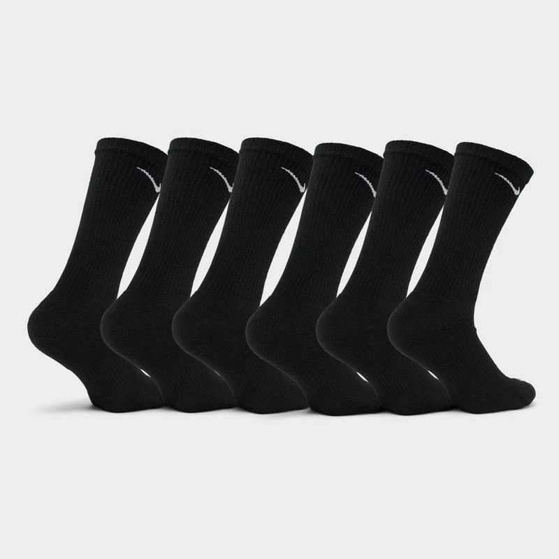  Nike Everyday Plus Cushioned Crew Training Socks (6-Pack)