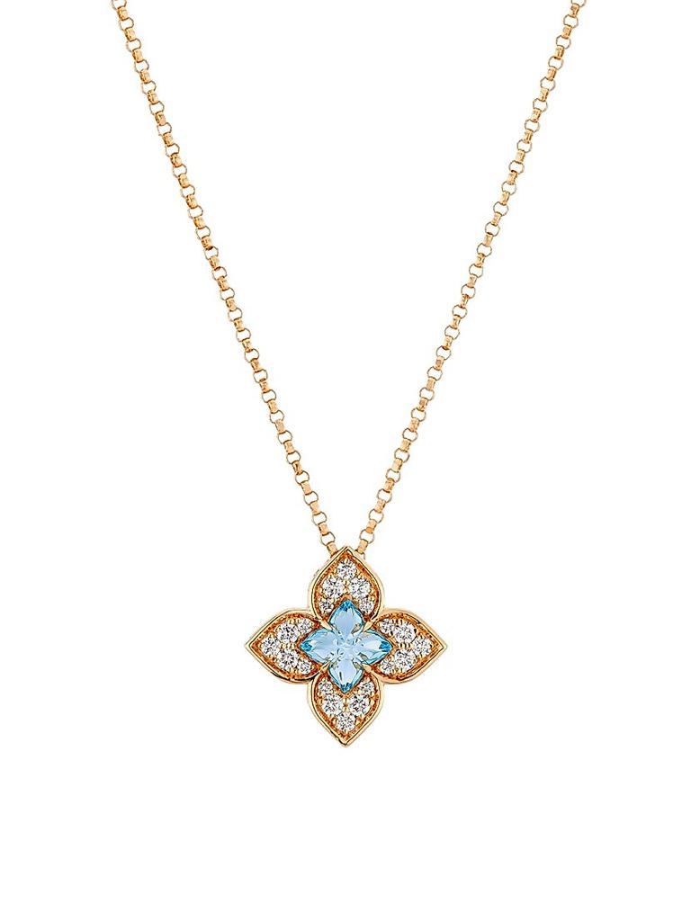 SMOKY BLUE rose coin necklace ゴールド 40cm SMOKY BLUE ONLINE STORE / Rose coin necklace-EMF protection