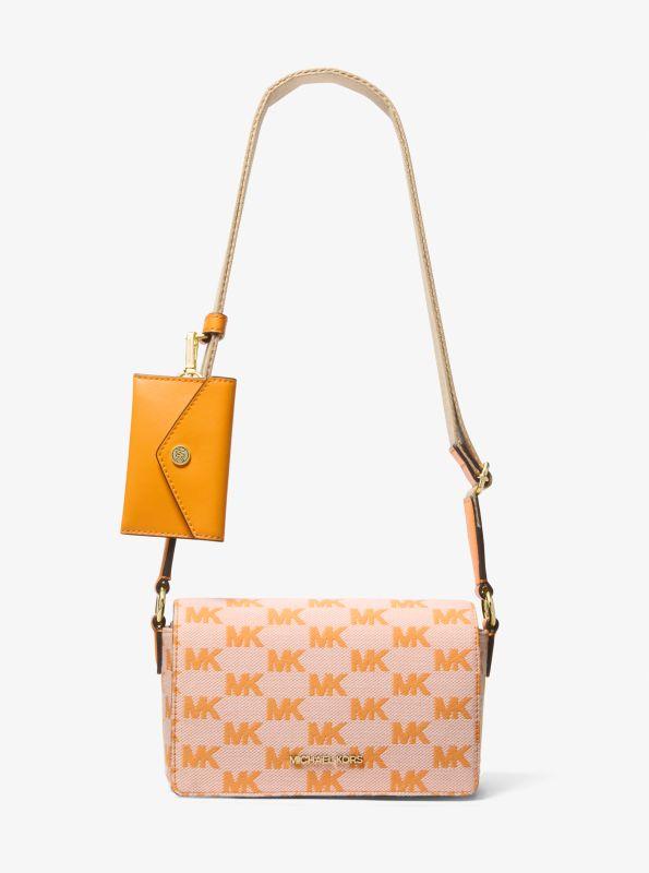 Michael Kors Vincent Small Logo Jacquard Crossbody Bag with Card Case