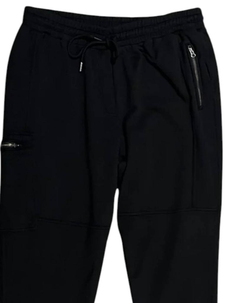 hello nite Women's Hudson Seamed Zip Sweatpants In Jet Black