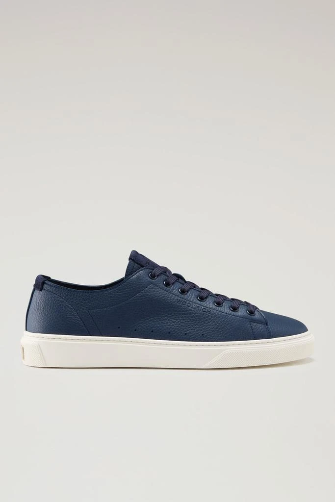 WO-FOOTWEAR Cloud Court Sneakers in Tumbled Leather - Men - Blue 1
