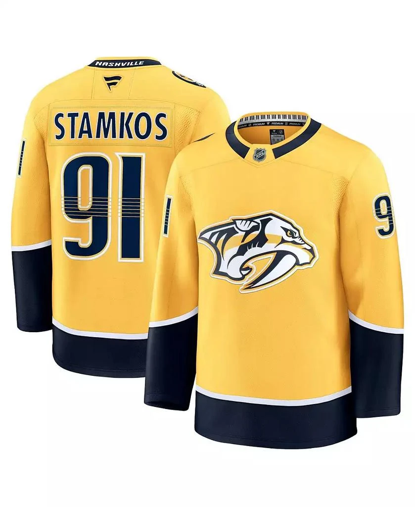Fanatics Men
s Steven Stamkos Gold Nashville Predators Home Premium Jersey
