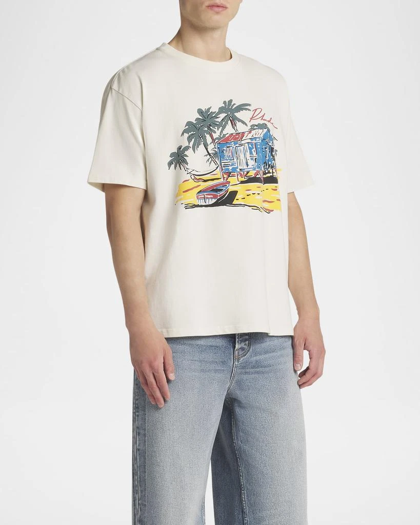 Rhude Men's Beachside Graphic T-Shirt 4