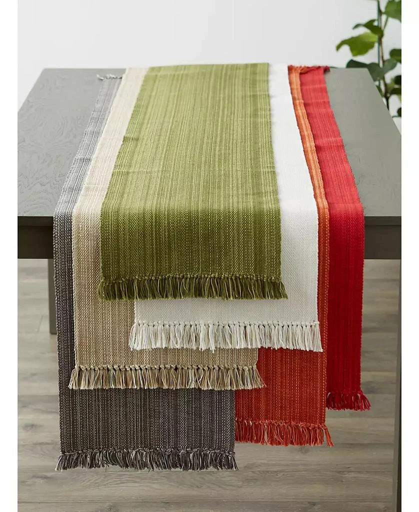 Design Imports Variegated Fringe Table Runner 3