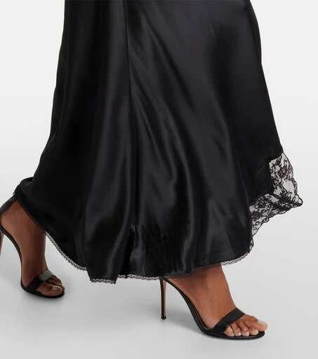 SIR. Aries lace-trimmed cutout silk maxi dress 5