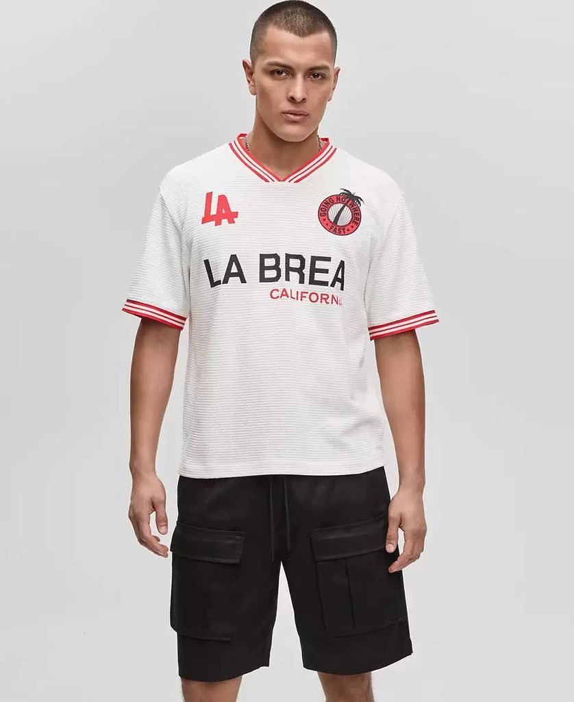 Mode of One Men's La Brea Relaxed Fit Short Sleeve Logo Jersey 1
