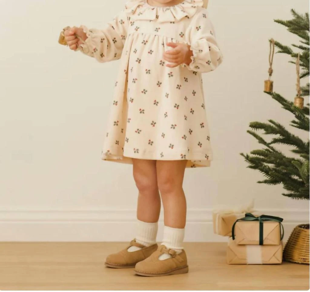 Quincy Mae Quincy Mae - Velour Baby Dress