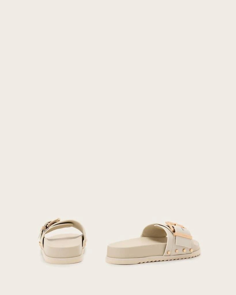 ALL SAINTS Allsaints - Ellie Studded Buckle Leather Sliders 3