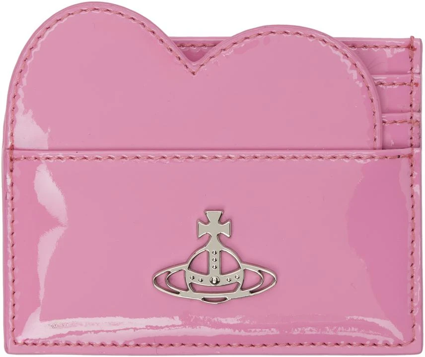 Vivienne Westwood Pink Heart Card Holder 1