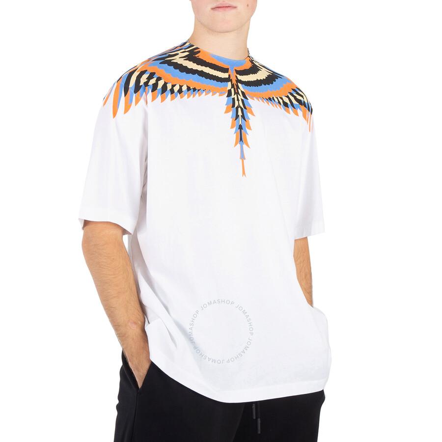 Marcelo Burlon Optical Wings Print Cotton T-Shirt