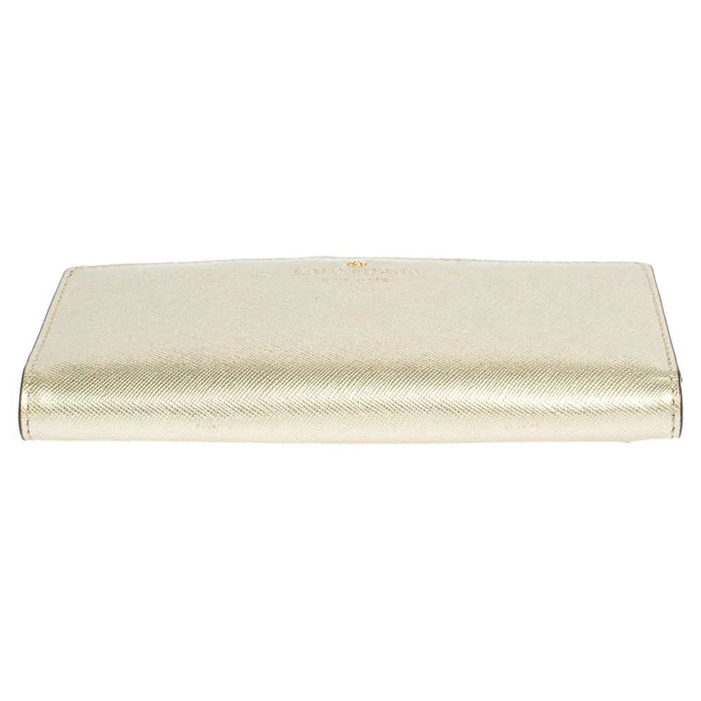 Kate Spade Kate Spade Metallic Gold Leather Long Flap Wallet 6