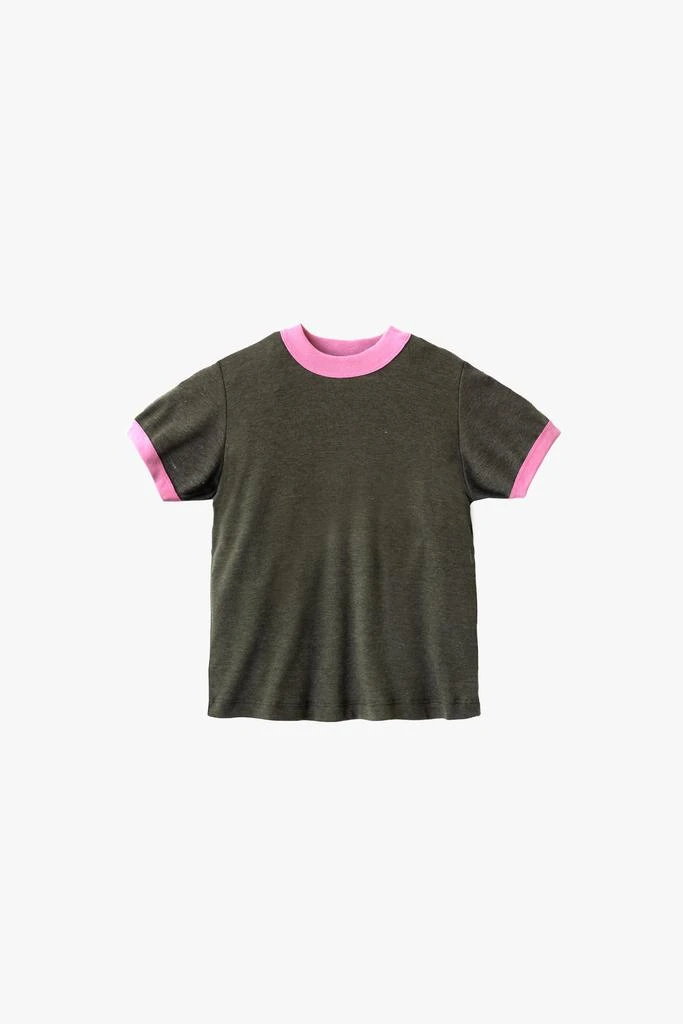 Los Angeles Apparel FFR101 - Kids 50/50 Rib Ringer T 4