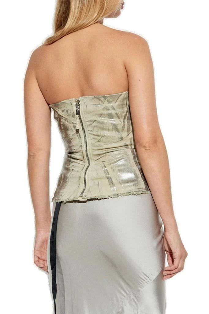 Rick Owens Rick Owens DRKSHDW Bustier Frayed-Hem Top 3