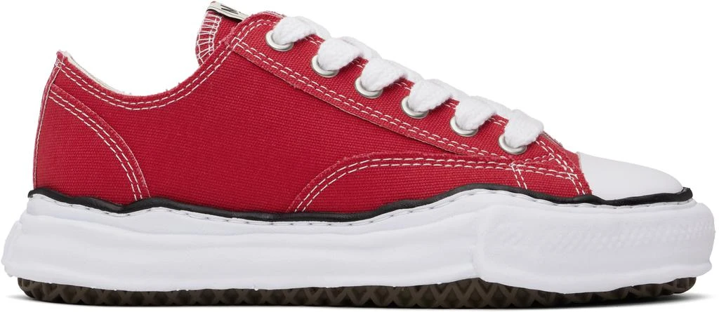 Maison MIHARA YASUHIRO Red Peterson OG Sole Canvas Low-Top Sneakers 1