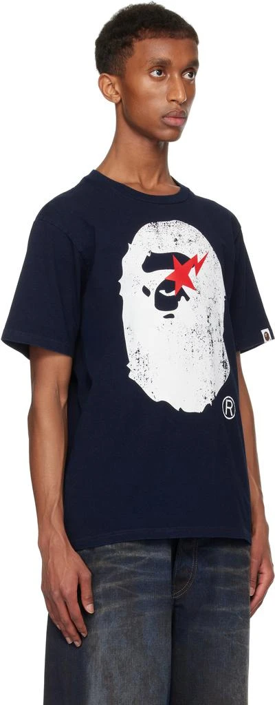 Bape Navy Ape Head T-shirt 2