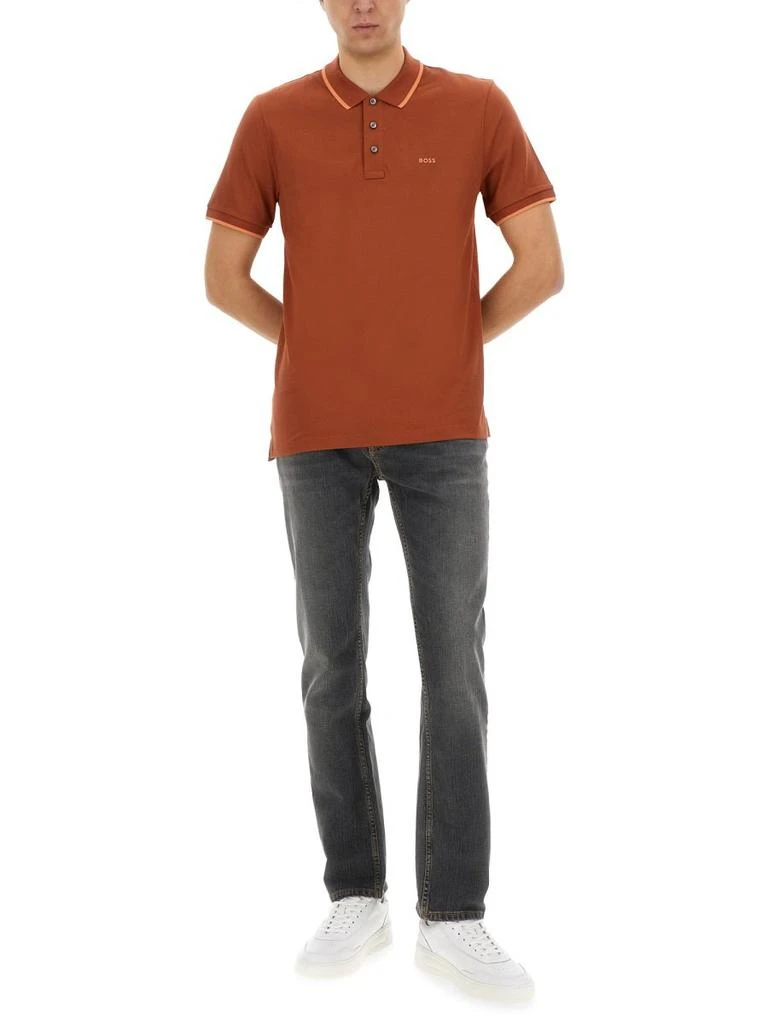 Hugo Boss Boss Hugo Boss Logo Detailed Polo Shirt 3