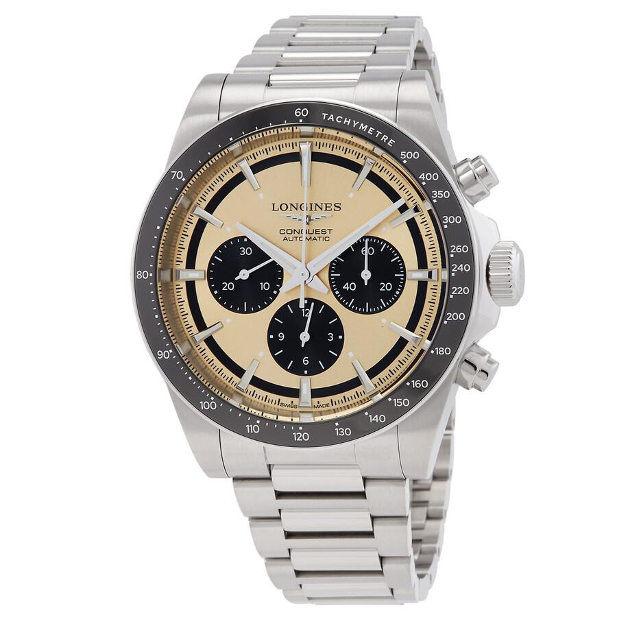 Conquest Chronograph Automatic Champage Dial Men's Watch L3.835.4