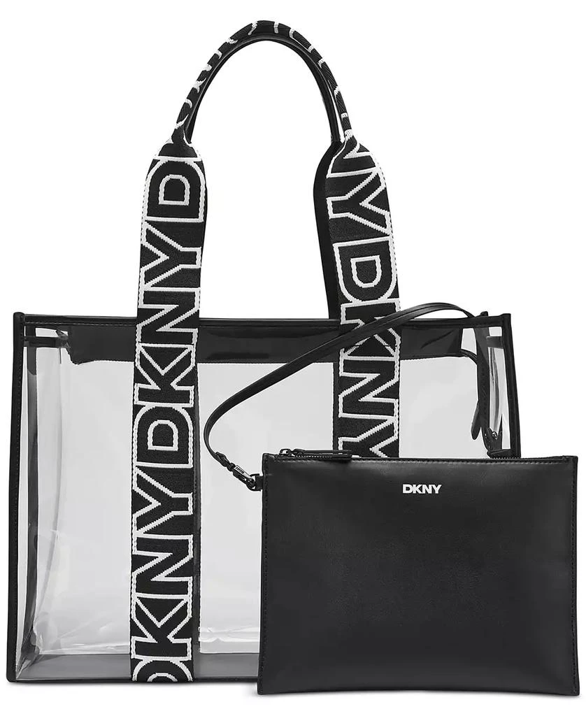 DKNY Arena Large See Through Tote Bag with Pouch 1
