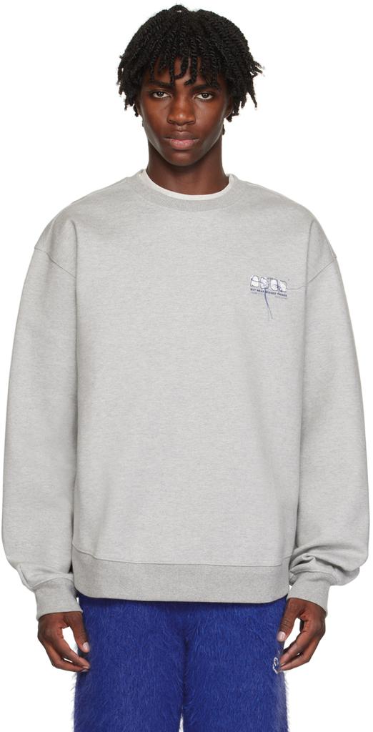 Gray Puffin Embroidered Sweatshirt – On Sale Now with Up to