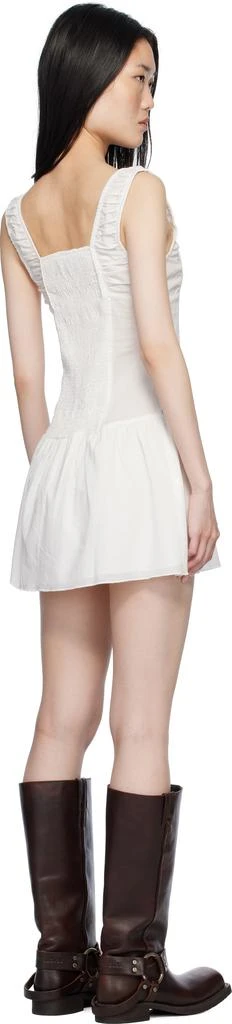 Frankies Bikinis White Christa Ruffle Minidress 3